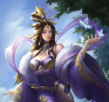 Fantasy girl, blue, frumusete, girl, sail, fantasy HD wallpaper