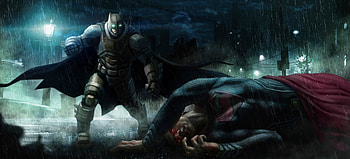 Batman Kills Superman, batman, superman, superheroes, artwork, digital-art HD wallpaper