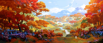 Autumn Trees , autumn, trees, artist, artwork, digital-art, artstation HD wallpaper