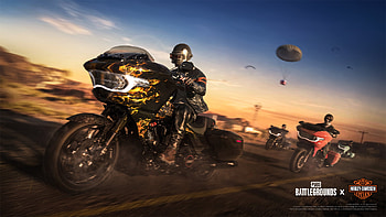 PUBG — High-Speed Motorcycle Raid, Video Game, Playerunknown's Battlegrounds HD wallpaper