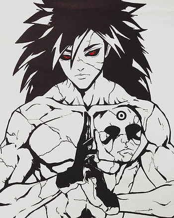 Madara uchiha, art, cartoon HD phone wallpaper