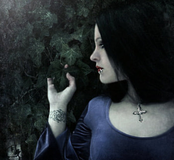 Hidden, gothic, girl, forests HD wallpaper