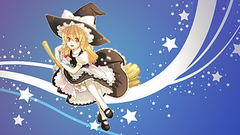 Anime - Touhou Witch Marisa Kirisame HD wallpaper