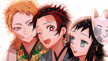 Demon Slayer Friends HD wallpaper