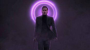 John Wick Neon With Gun , keanu-reeves, john-wick, movies, artist, artwork, digital-art HD wallpaper