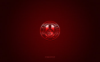 FC Lokomotiv 1929 Sofia, Bulgarian football club, red logo, red carbon fiber background, Bulgarian First League, Parva liga, football, Sofia, Bulgaria, FC Lokomotiv 1929 Sofia logo HD wallpaper