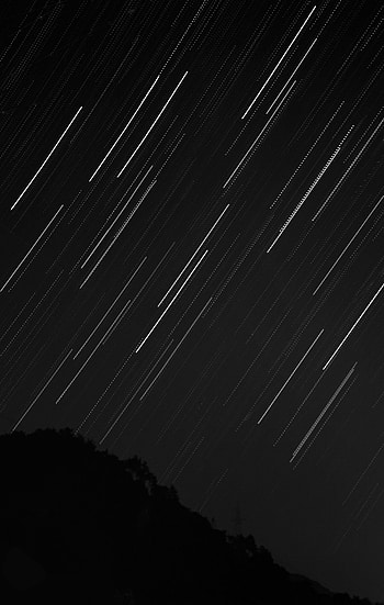 Night, Dark, Starry Sky, Long Exposure HD phone wallpaper