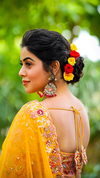 Poorna kasim, telugu actress, , saree beauty HD phone wallpaper