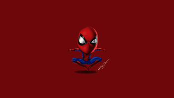 Spider-man, minimal, digital artwork HD wallpaper