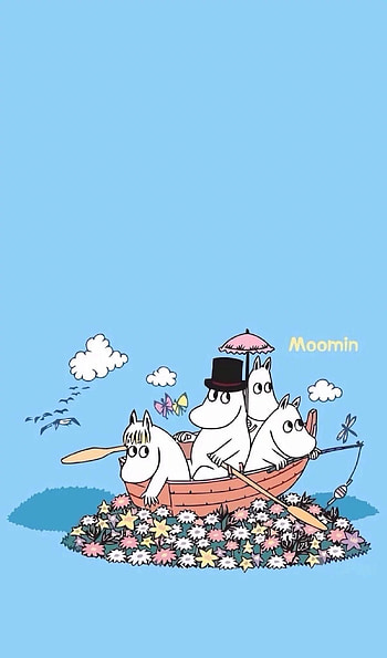Moomin , Unique backgrounds, Whimsical atmospheres, Beloved Moomin characters HD phone wallpaper