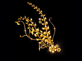 Abstract, Patterns, Black Background HD wallpaper