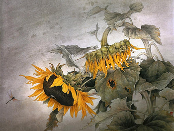 Sunflower sketch (for Cica), , colors, , colours, sunflower, pic, brown, sunflowers, flower, wall, white, sketch, leaves, drawing, moschito, green, yellow, nature, leaf, flowers HD wallpaper