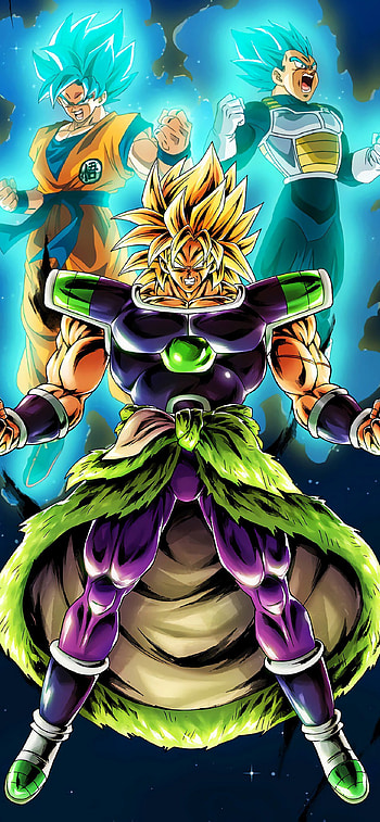 Dragon Ball Z, Broly, Goku and Vegeta, PC HD phone wallpaper