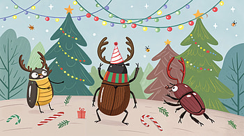Festive Beetle Bash: A Holiday Party, holiday party, holiday, Christmas, celebration HD wallpaper