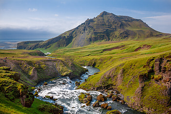 Nature, creek, remote, rural, moss, grass, country, mountains HD wallpaper