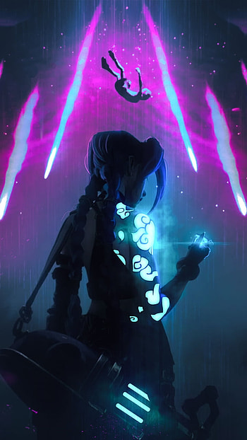 JINX, league of legends, netflix, arcane HD phone wallpaper