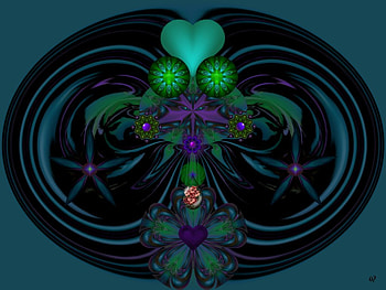 Purple Squeeze, eye candy, abstract, 3d, fractal, collage HD wallpaper