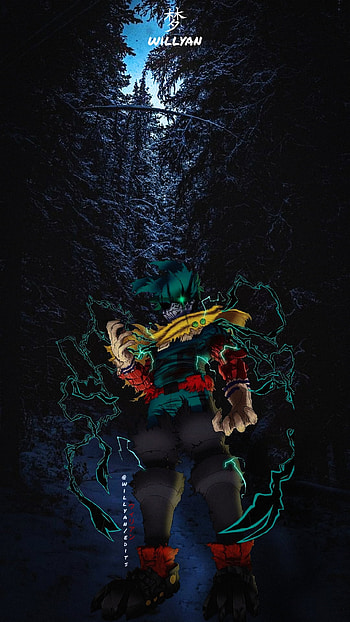 Dark midoriya, flash graphy, boku no hero, izuko midoriya, deku, my hero academy, black, one piece, naruto, zedge, escola, dark, anime HD phone wallpaper