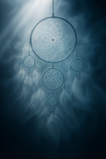Moonlit Dreamcatcher , dreamcatcher, feather HD phone wallpaper