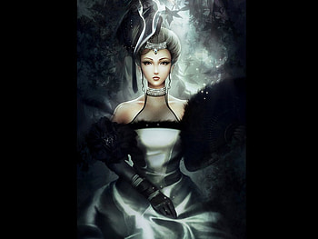 Queen of darkness, lady, fantasy, dark, woman HD wallpaper