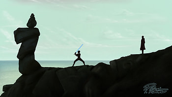 Rey Training Artwork, artist, artwork, deviantart, rey, star-wars HD wallpaper