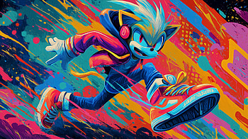 Artistic Sonic the Hedgehog Video Game, video game, artistic, Sonic the Hedgehog, game art HD wallpaper