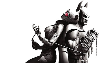 batman-arkham-city-batman-and-catwoman--- HD wallpaper