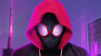 Miles Morales Red Hoodie , spiderman, superheroes, artist, artwork, digital-art, artstation HD wallpaper