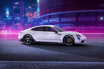 Techart Porsche Taycan Aerokit 2021, porsche-taycan-turbo-s, porsche, cars, 2021-cars HD wallpaper