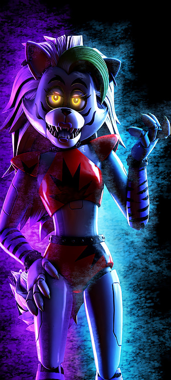 roxy, breach, security, brillante, videojuego, animatronico, fnaf, juego HD phone wallpaper