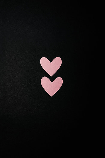 Hearts, Pink, Love, Minimalism HD phone wallpaper