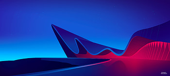 Waves Digital Art , artist, artwork, digital-art, dribbble HD wallpaper