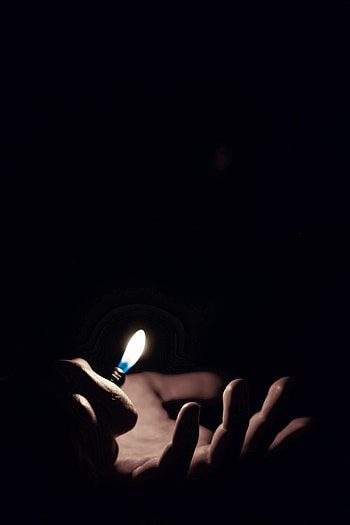 Fire, Hand, Lighter HD phone wallpaper