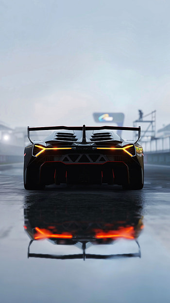 Sports, Races, Lamborghini, Cars, Sports Car, Back View, Rear View, Lamborghini Veneno HD phone wallpaper