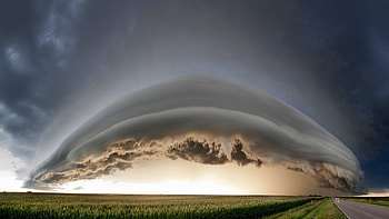 Wall Cloud, DANGEROUS, BEAUTY, NATURE, STORMS HD wallpaper