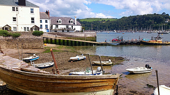 View up the river, Boats, Water, River, Scenic HD wallpaper