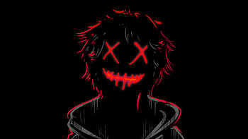 Dak Red Anon Guy , dark, black, artist, artwork, digital-art HD wallpaper