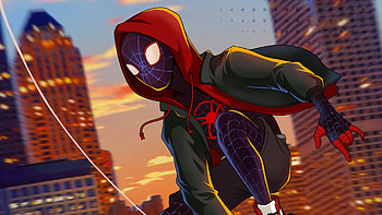 Spiderman Miles Morales Spider Verse, spiderman-into-the-spider-verse, spiderman, movies, superheroes, artwork, artist, digital-art, behance HD wallpaper