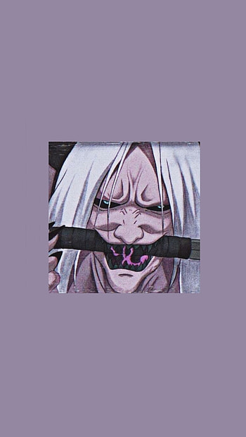 Naruto, magenta, art, sign, anime, hand, monster HD phone wallpaper