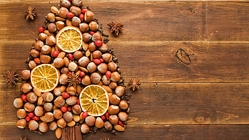 Festive nuttiness, Holiday delights, Nut-filled cheer, Aromatic joy HD wallpaper