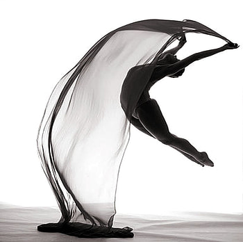 DANCE WITH VEIL, shadow, dance, veil, balet, woman HD wallpaper