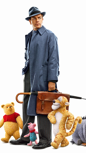 Ewan McGregor, Christopher Robin, Winnie the Pooh, Movies HD phone wallpaper