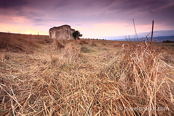 Lonely faith, old, field, bulgaria, , sunset HD wallpaper