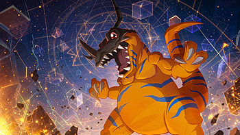 Greymon (Digimon) Ultra — Cosmic Blaze Roar HD wallpaper