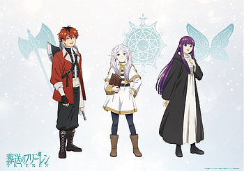 Frieren: Beyond Journey's End — Frieren, Stark & Fern, Anime, Frieren: Beyond Journey's End, Stark (Frieren: Beyond Journey's End), Frieren (Frieren: Beyond Journey's End), Fern (Frieren: Beyond Journey's End) HD wallpaper