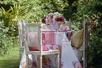 Garden Tea Party, tea party, garden, table, nature HD wallpaper