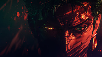 Zoro – Golden Gaze (One Piece), Anime, Dark, Roronoa Zoro HD wallpaper