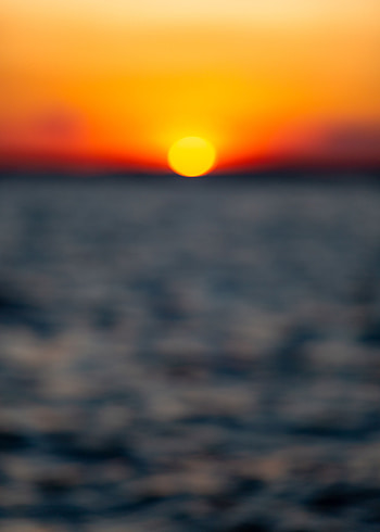 Nature, Sunset, Sea, Sun, Horizon, Blur, Smooth HD phone wallpaper