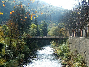 Romania Herculane bay River Cerna, river cerna, romania, herculane bay HD wallpaper