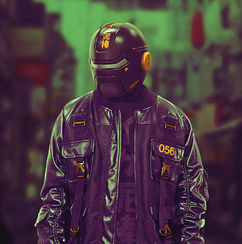 Miscellanea, Miscellaneous, Cyberpunk, Mask, Helmet, Cyborg HD phone wallpaper